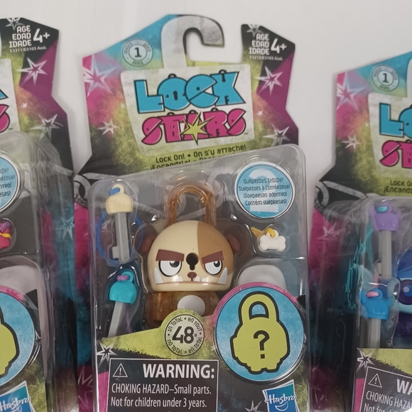 Hasbro Lock Stars -With Inside Surprise NEW -Set Of 3 Characters -Series 1 - Picture 5 of 9